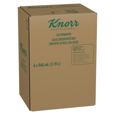 Knorr® Professionnel Ultimate Bouillon de Fruits de Mer Liquide Concentré 4 x 946 ml - 